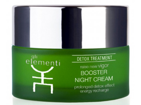 Gli Elementi naktinis, detoksikuojantis veido odos kremas Booster Night Cream 50ml